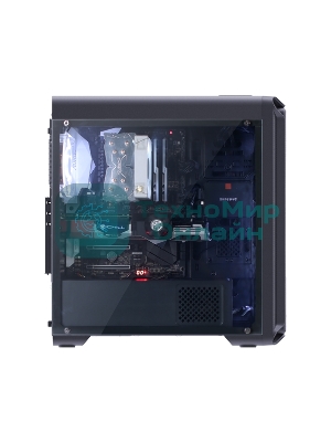 Компьютерный корпус ZALMAN I3, без БП, большое боковое окно, черный,ATX