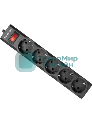 Сетевой фильтр Defender 3M ES LARGO 5OUTL.