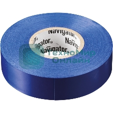 Изолента ПВХ Navigator 15 мм (рул.20м) син. NIT-B15-20/B
