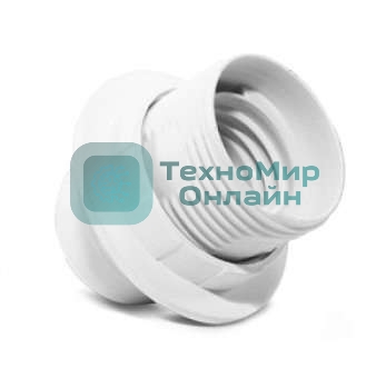 Патрон электрич. E27 с приж. кольцом пластик 4А 250В инд. упак. UNIVersal 7941418