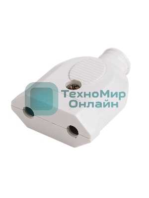 Розетка разборная Rexant без з/к 10А плоская белая