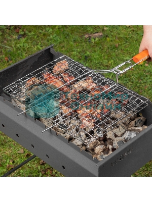 Решетка-гриль Camping Palisad 300х400 мм, хромир.