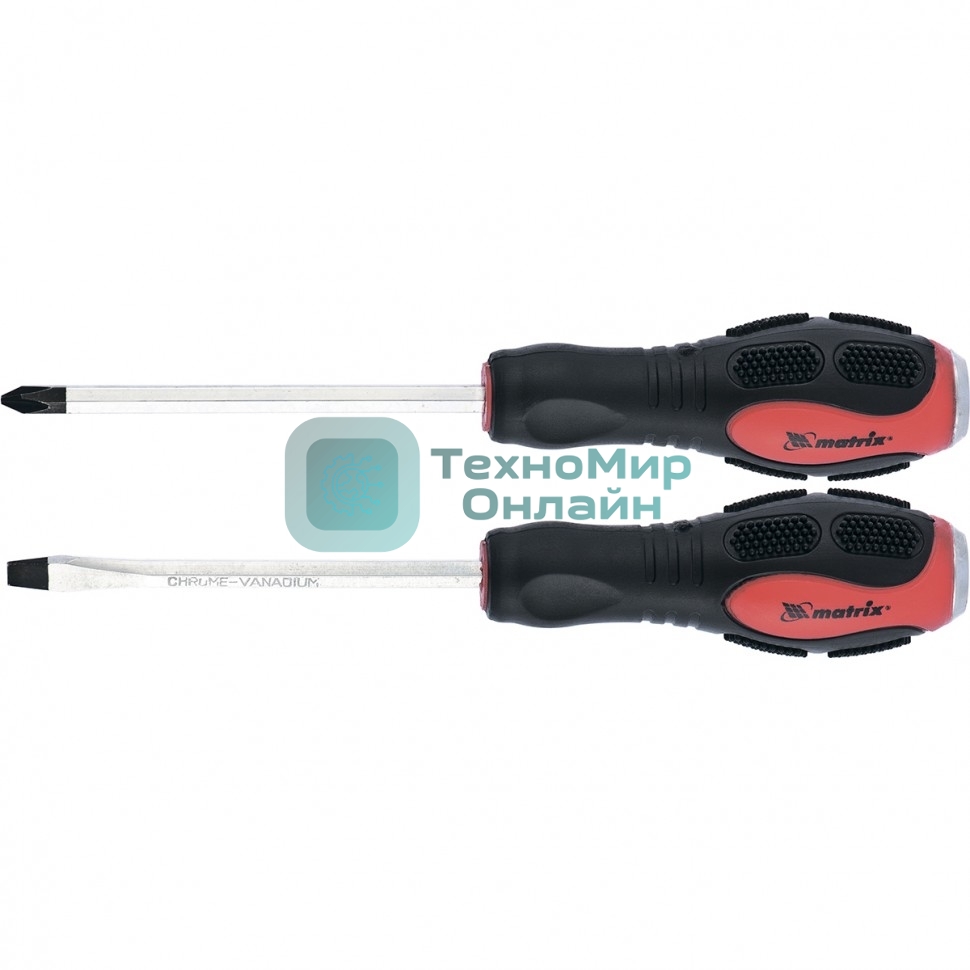 Набор ударных отверток Matrix 2шт. PH2x100, SL6x100 CrV