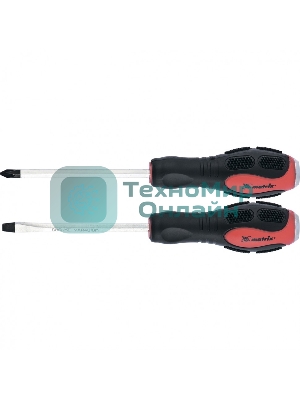 Набор ударных отверток Matrix 2шт. PH2x100, SL6x100 CrV