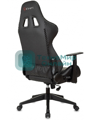 Кресло ZOMBIE GAME RGB черный, экокожа, 120 кг, подголовник, механизм качания