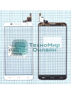 Сенсорное стекло (тачскрин) для Alcatel Idol 2S 6050Y белое