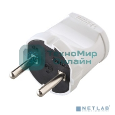 Вилка без заземления Makel белая