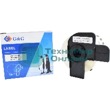 Картридж ленточный G&G GG-DK22205 черный на белом 62x30.48 для Brother P-touch QL-500, QL-550, QL-700, QL-800