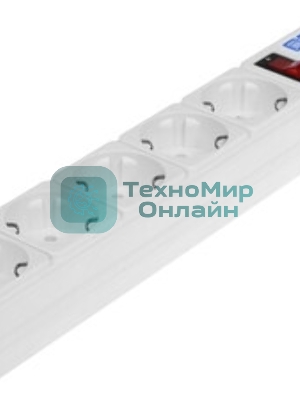 Сетевой фильтр Powercube SPG-B-15-WHITE 5 м, 5 розеток, белый, коробка
