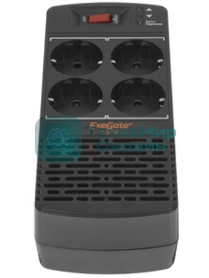 Стабилизатор ExeGate Power AD5000-1200 (1200VA/600W, диапазон 150...280В, 4 евророзетки)