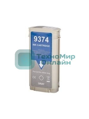 Картридж струйный Sakura C9374A (№72 Grey) для HP, серый, 130 мл.
