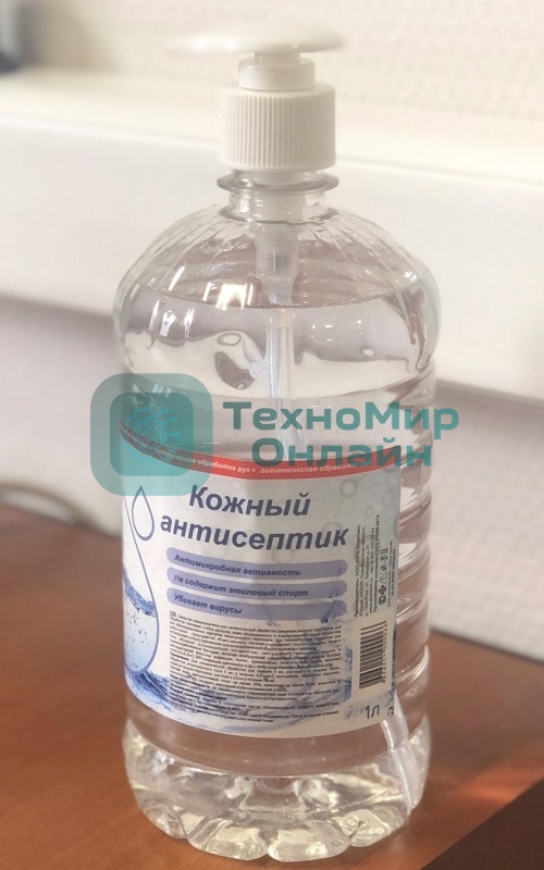 Гель-антисептик для рук, флакон с дозатором 1л (1/6)