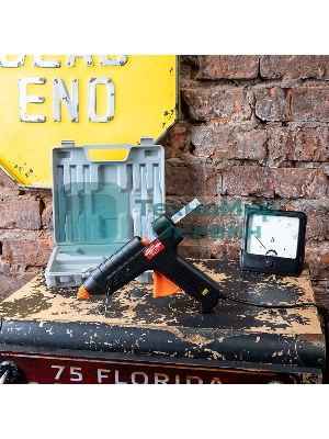 Клеевой пистолет Rexant, 60 Вт, Ø11 мм, настройка температуры 120-240℃, кейс