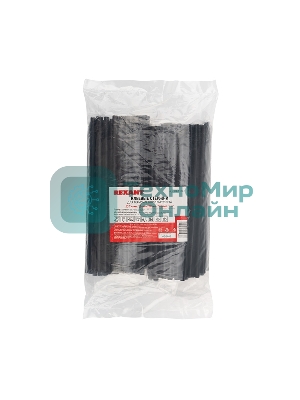 Клеевые стержни Rexant, Ø7 мм, 200 мм, черные, 1кг., пакет
