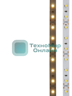 Лента светодиодная открытая, 8 мм, IP23, SMD 2835, 60 LED/m, 12 V, цвет свечения теплый белый