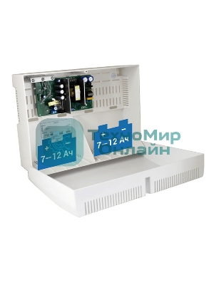 Источник питания СКАТ-1200И7 12В 5А корпус под АКБ 2х12Ач холодный пуск СС ТР ПБ SKAT-1200I7 power supply 12V 5A case for 2x12Ah battery cold start SS TR PB