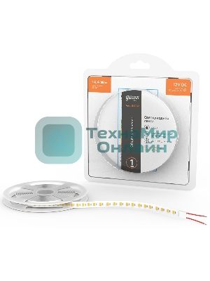 Лента светодиодная Basic Gauss 12V 14,4W/m 1400lm/m 3000K IP20 LED 3m 1/100