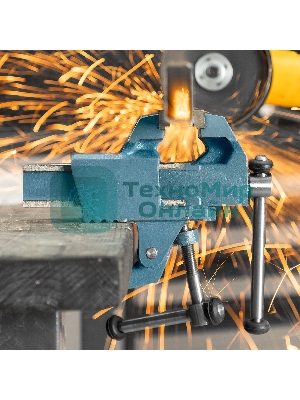 Тиски слесарные, 63 мм, крепление для стола, винтовой зажим (Глазов)