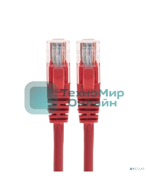 Патч-корд U/UTP Rexant cat.6, RJ45-RJ45, неэкранированный, 26AWG, LSZH, красный, 1.5 м