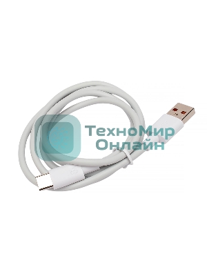 Кабель USB2.0 Cablexpert CC-USB2-AMCM-66W-1M-W, AM/Type-C, 6A, 66Вт, QC3.0, 1м, медь, белый, пакет