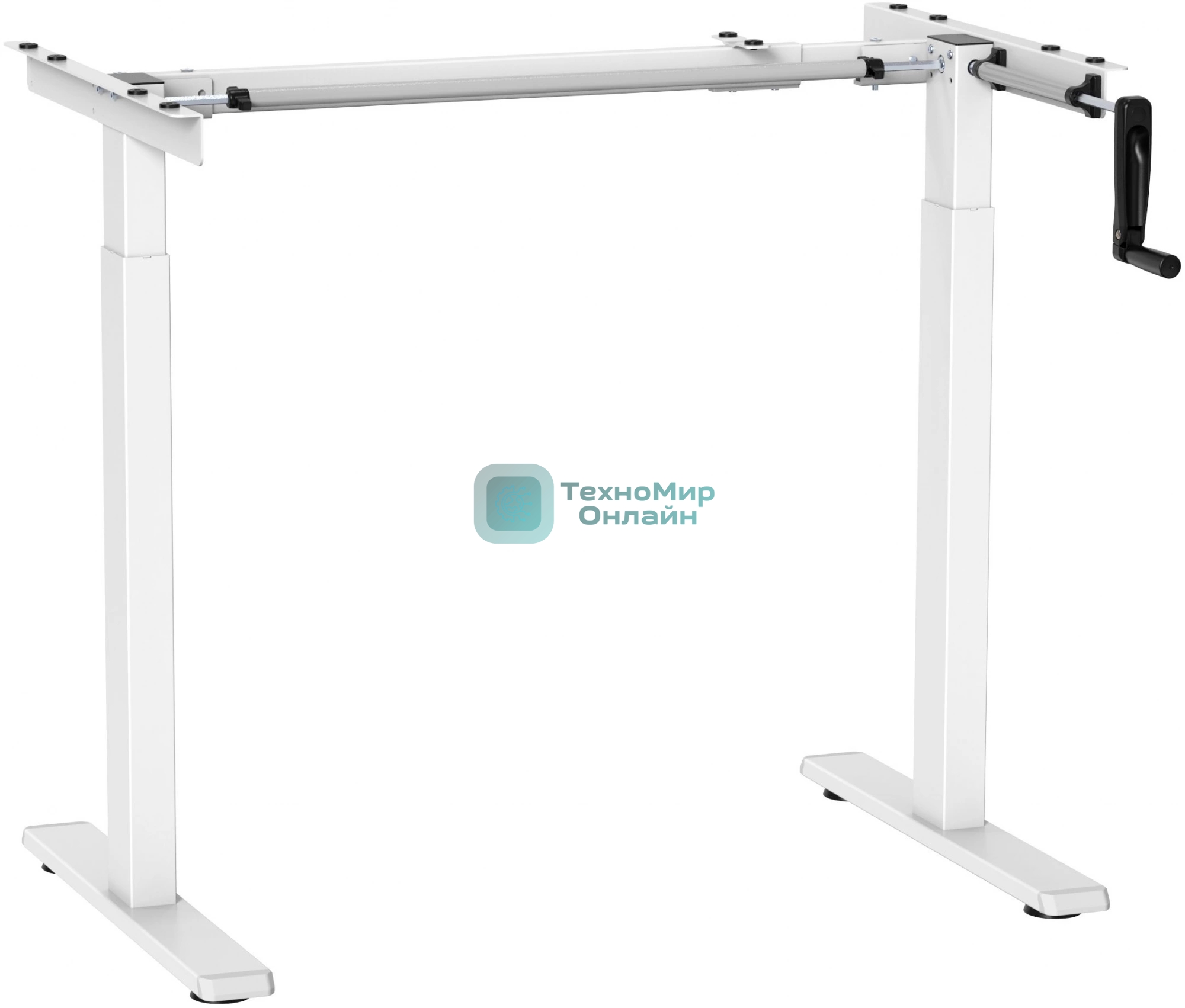 Подстолье Cactus CS-MDF-WT белый черный каркас белый 133x118x60 см