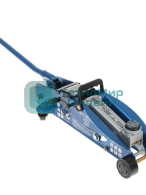 Домкрат Stels 51132 гидравлический подкатной с фиксатором 2.5 т safety pin 140-385 мм в кейсе