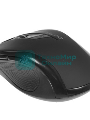 Мышь беспроводная Qumo Office Line Black M78 черный, 1600 dpi, радиоканал, USB, кнопки - 6
