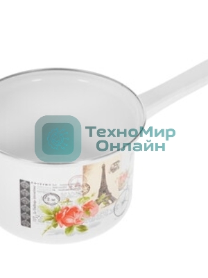 Ковш APPETITE SH05253 pretty 1,5 лиз нерж. стали. Объем 1,5л, размеры: 16х7,5 см, стекл. крышка, прутковая ручка,подар.коробка