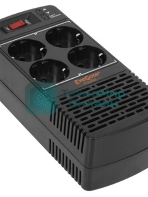 Стабилизатор ExeGate Power AD5000-1200 (1200VA/600W, диапазон 150...280В, 4 евророзетки)