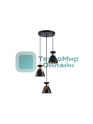 Светильник Ambrella light TR8470/3 BK/FGD черный/золото E27/3 max 60W D340*1000