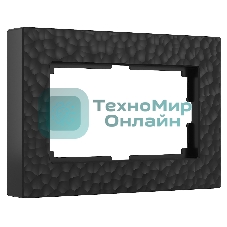 Рамка для двойной розетки (черный) W0082408