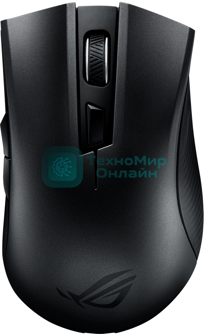 Мышь беспроводная ASUS ROG Strix Carry черный, 7200 dpi, радиоканал, Bluetooth, USB, кнопки - 6