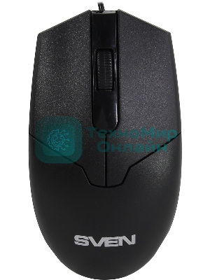 Мышь проводная SVEN RX-30 черный, 1000 dpi, USB, кнопки - 3