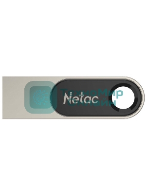 Флешка USB Netac U278 (NT03U278N-064G-20PN), 64Gb, USB 2.0, R/W 50/10, серебристый/черный