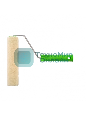 Валик велюр с ручкой Сибртех, 200 мм, ворс 5 мм, D 36 мм, D ручки - 6 мм