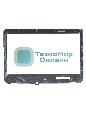 Сенсорное стекло (тачскрин) для Toshiba Satellite U40T S40T, черный с рамкой