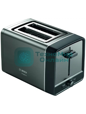 Тостер Bosch TAT5P425 нержавеющая сталь, 970 Вт, 2 слота