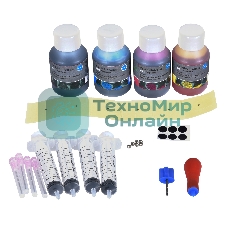 Заправочный набор Cactus CS-RK-Universal голубой/пурпурный/желтый/черный набор 4x40мл для HP/Lexmark/Canon