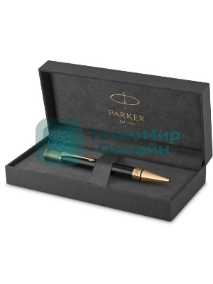 Ручка шариковая Parker Duofold K74 (CW1931386) Black GT, M, черные чернила, подарочная коробка