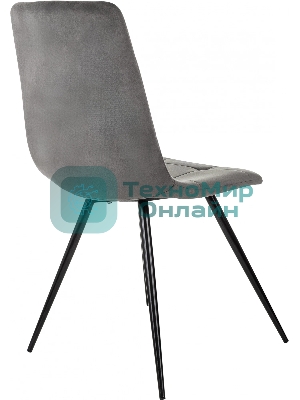 Стул для дома Бюрократ CH-K1_2 комплект 2 шт т. серый Holland 18 металл черный на ножках