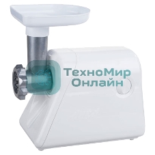 Мясорубка электрическая Ротор Дива ЭМШ 35/300-3 белый, 1500 Вт, 0.6 кг/мин, насадки - 4