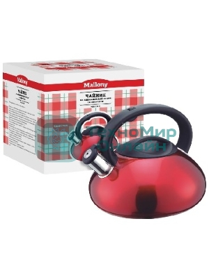 Чайник для плиты MALLONY MAL-103-R красный