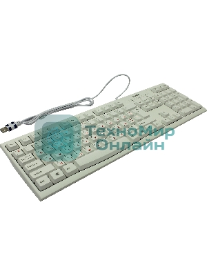 Клавиатура SVEN KB-S300 проводная, USB Type-A, белый