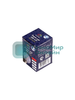 Лампа шар e27 6 LED  Ø45мм - красная, прозрачная колба, эффект лампы накаливания