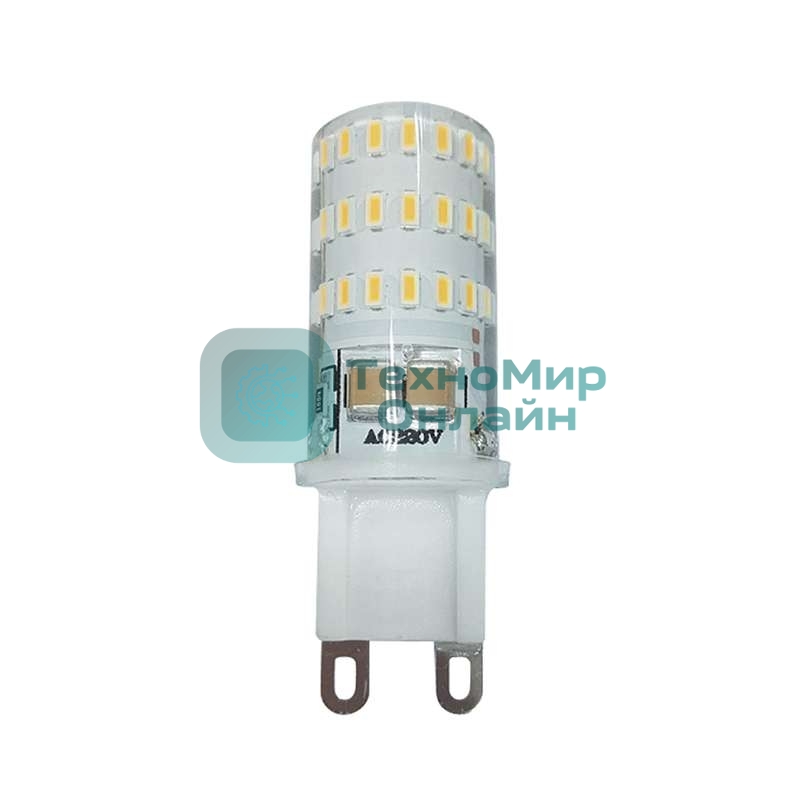 Лампа светодиодная JazzWay PLED-G9 5Вт капсульная 2700К теплый белый G9 320 лм 220-230В