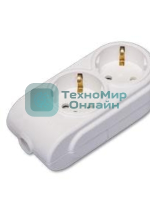 Колодка удлинителя Makel 2-м с заземл. защ. шторки