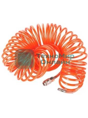 Шланг спиральный для пневмоинструмента PATRIOT PU 156x8мм полиамид быстросъем.