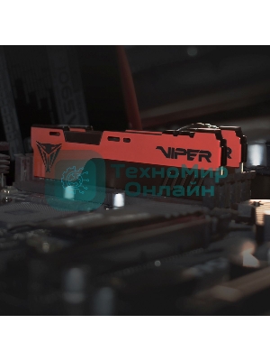 Оперативная память Patriot Viper Elite II, DDR4, 16GB (2x8 GB), 2666 MHz, CL16, DIMM, радиатор, красный