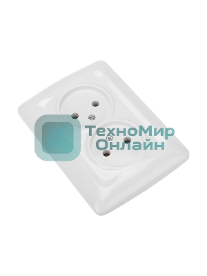 Розетка Kranz 2-ая DEA б/з с/у 10А белый (1/10/120)