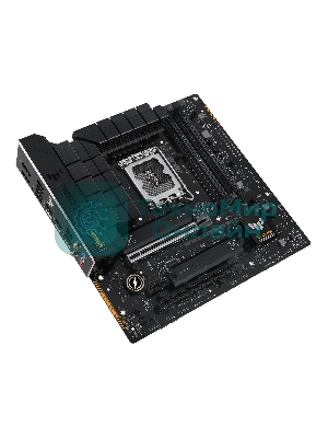 Материнская плата ASUS TUF GAMING B760M-BTF WIFI D4, LGA 1700, Intel B760, 4xDDR4, 4xSATA, 3xM.2, 1xPCIe 5.0 x16, 1xPCIe 4.0 x4, 1xPCIe x1, 1xUSB-A 3.2 Gen 2, 2xUSB-A 3.2 Gen 1, 4xUSB 2.0, 1xUSB-C 3.2 Gen 1, 1xUSB-C 3.2 Gen 2, 1x2.5Gb LAN, 3x3.5 мм, 7.1, 2.5Gb LAN, Wi-Fi 6, Bluetooth 5.2, mATX